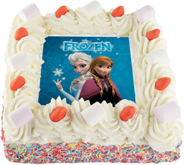 Frozen Slagroomtaart