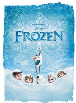 Frozen Snow Poster Dames T-shirt - Wit - L - Wit