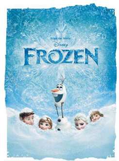 Frozen Snow Poster Dames Trui - Wit - XS - Wit