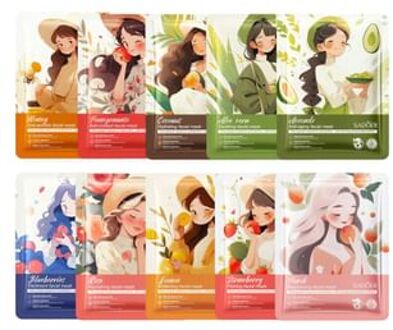 Fruit Extract Series Nourishing Mask - 10 Types Rose - 25g