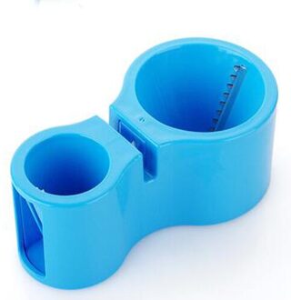 Fruit & Groenten Versnipperd Apparaat/multifunctionele schroef rasp/wiel puntenslijper/Wortel Cutter/Keuken Trechter model Spiral Slicer blauw