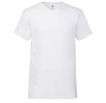 Fruit of the Loom 5 pack V-hals - Kleur: Wit, Maat: S