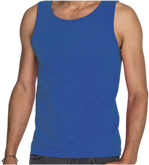 Fruit of the Loom Blauwe tanktop / hemdje voor heren - Fruit of The Loom - katoen - mouwloos t-shirt / tanktops / singlet L