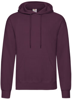 Fruit of the Loom capuchon sweater bordeaux rood voor volwassenen - Classic Hooded Sweat - Hoodie - Heren kleding 2XL (EU 56)