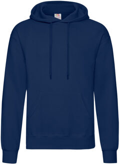 Fruit of the Loom capuchon sweater donkerblauw/navy voor volwassenen - Classic Hooded Sweat - Hoodie - Heren kleding 2XL (EU 56)