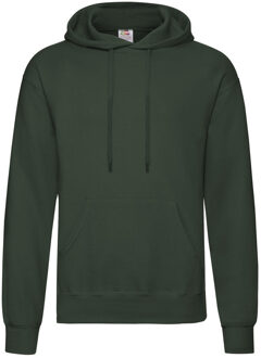 Fruit of the Loom capuchon sweater donkergroen voor volwassenen - Classic Hooded Sweat - Hoodie - Heren kleding 2XL (EU 56)