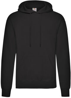 Fruit of the Loom capuchon sweater zwart voor volwassenen - Classic Hooded Sweat - Hoodie - Heren kleding 2XL (EU 56)