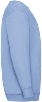 Fruit of the Loom Childrens Unisex Set In Sleeve Sweatshirt (Hemel Blauw) - maat 12-13J / 152-158cm