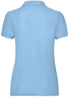 Fruit of the Loom Dames 65/35 poloshirt Blauw - XXL