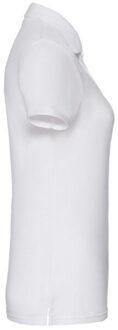 Fruit of the Loom Dames 65/35 poloshirt - maat S Wit