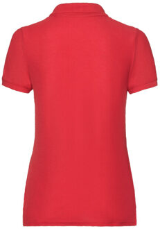 Fruit of the Loom Dames 65/35 poloshirt - maat XL Rood