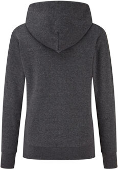 Fruit of the Loom Dames classic heather hoodie Grijs