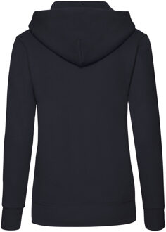 Fruit of the Loom Dames/Dames Classic 80/20 Lady Fit Hoodie (Deep Navy) - maat L Blauw