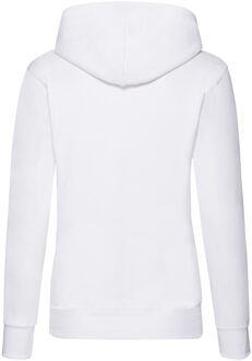 Fruit of the Loom Dames/Dames Classic Hooded Lady Fit Sweatshirt (Wit) - maat 2XL