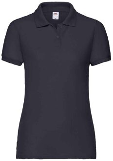 Fruit of the Loom Dames/dames Dame Fit Piqué Polo Shirt (Deep Navy) Blauw - 2XL
