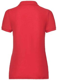 Fruit of the Loom Dames/dames Dame Fit Piqué Polo Shirt (Rood) - maat XS
