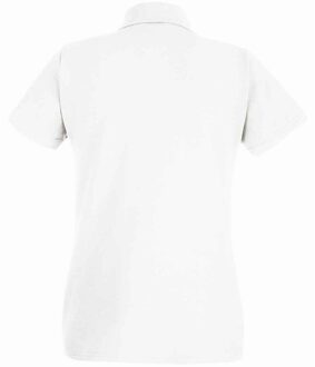 Fruit of the Loom Dames/Dames Katoen Piqué Lady Fit Poloshirt (Wit) - EU 42 / UK 14