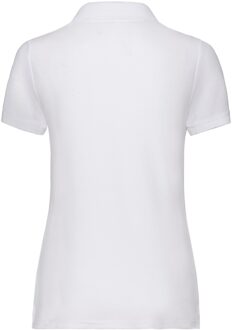 Fruit of the Loom Dames/Dames Lady Fit 65/35 Poloshirt (Wit) - maat L