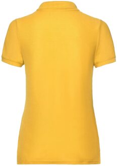Fruit of the Loom Dames/Dames Lady Fit 65/35 Poloshirt (Zonnebloem) - maat XS Geel