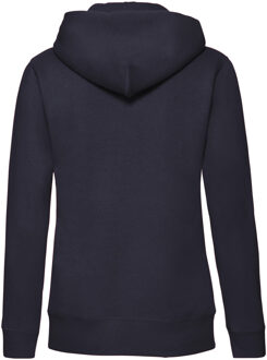 Fruit of the Loom Dames/Dames Lady Fit Full Zip Hoodie (Deep Navy) - maat EU 40 / UK 12 Blauw