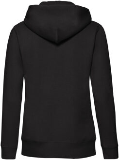 Fruit of the Loom Dames/Dames Lady Fit Full Zip Hoodie (Zwart) - maat EU 46 / UK 18