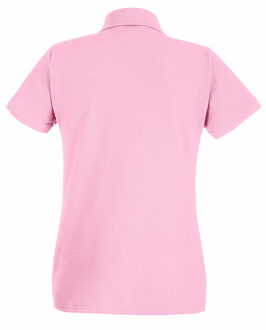 Fruit of the Loom Dames/Dames Lady Fit Poloshirt met korte mouwen (Baby Roze) - maat 2XL