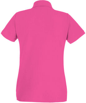 Fruit of the Loom Dames/Dames Lady Fit Poloshirt met korte mouwen (Heet Roze) - S