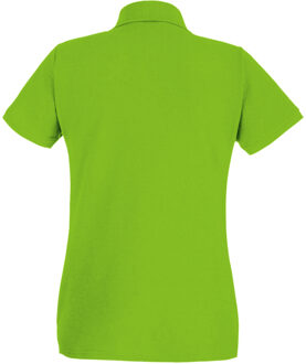 Fruit of the Loom Dames/Dames Lady Fit Poloshirt met korte mouwen (Kalk groen) - XS