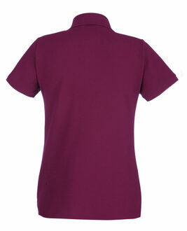 Fruit of the Loom Dames/Dames Lady Fit Poloshirt met korte mouwen (Ossenbloed) - maat M Rood