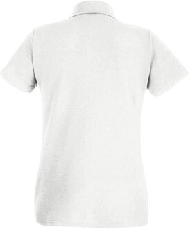 Fruit of the Loom Dames/Dames Lady Fit Poloshirt met korte mouwen (Sneeuw) Wit