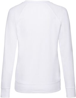 Fruit of the Loom Dames/Dames Lichtgewicht Lady Fit Raglan Sweatshirt (Wit) - EU 36 / UK 8