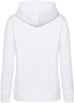 Fruit of the Loom Dames/Dames Premium Hooded Lady Fit Hoodie (Wit) - M