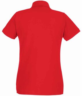 Fruit of the Loom Dames/Dames Premium Piqué Katoen Polo Shirt (Rood) - maat EU 44 / UK 16