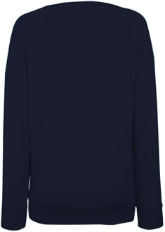Fruit of the Loom Dames Getailleerd lichtgewicht raglan sweatshirt (240 GSM) (Donker Marine) Blauw