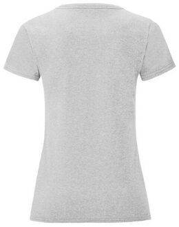 Fruit of the Loom Dames iconic 150 heather t-shirt - maat XL Grijs
