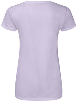 Fruit of the Loom Dames iconic 150 v hals t-shirt - maat L Paars