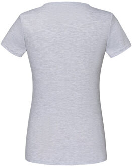 Fruit of the Loom Dames iconic 150 v hals t-shirt - maat M Grijs