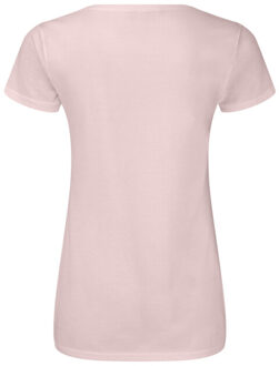 Fruit of the Loom Dames iconic 150 v hals t-shirt - maat XXL Roze