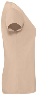 Fruit of the Loom Dames iconic 190 t-shirt Beige - S