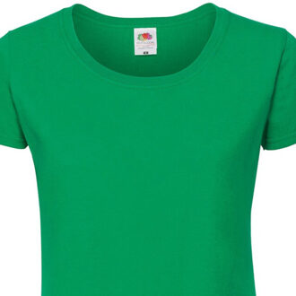 Fruit of the Loom Dames iconic 190 t-shirt Groen - XXL