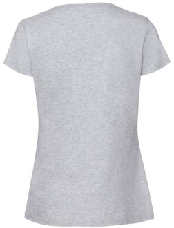 Fruit of the Loom Dames iconic 190 t-shirt - maat XS Grijs