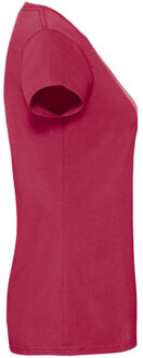 Fruit of the Loom Dames iconic 190 t-shirt Roze - XXL