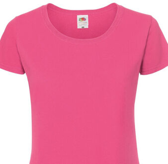 Fruit of the Loom Dames iconic 190 t-shirt Roze