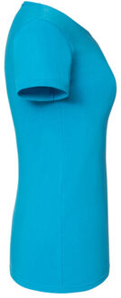 Fruit of the Loom Dames iconic combed cotton t-shirt Blauw - XS