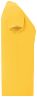 Fruit of the Loom Dames iconic combed cotton t-shirt Geel - XS