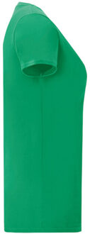 Fruit of the Loom Dames iconic combed cotton t-shirt Groen - M