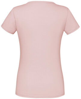 Fruit of the Loom Dames iconic combed cotton t-shirt Roze - M