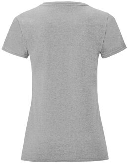 Fruit of the Loom Dames iconic heather t-shirt - maat XXL Grijs
