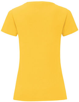 Fruit of the Loom Dames iconisch 150 t-shirt Geel
