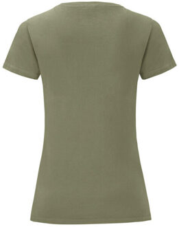 Fruit of the Loom Dames iconisch 150 t-shirt - maat XS Groen
